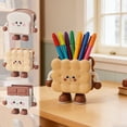thumbnail image 1 of Back_to_School Supplies Under $5 dollars!Pencil Holders & Pen Holders for Desk, Cute Animation Snack Shaped Pen Container Desktop Storage Organizer With Adorable Facial Details For OfficeHome Decor, 1 of 7