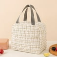 thumbnail image 1 of Avtoify Portable Lunch Box Bag for Students Office Workers Daily Meals Portable Lunch Bag Beige, 1 of 2