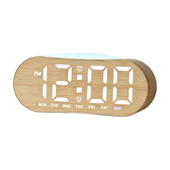 Back to School Supplies,Digital Alarm Clock Multifunction LED Clock with Date Temperature Display for Bedroom Office Desk Living Room and Home