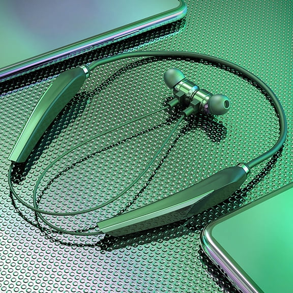 Back to School Supplies Sale Neck Bluetooth Earphone In-ear Stereo Surround Sound Sports Bluetooth Headset on Clearance