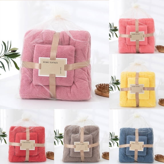 Back to School Supplies Skegnu Bath Towels Cotton 2 In 1 Bath Towel And Face Towel Soft-Bath Towels Set OF on Clearance