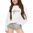 Back to School Sweatshirt for Girls Long Sleeve Pullover Shirt Cute