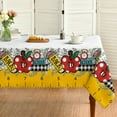 thumbnail image 1 of Back to School Tablecloth 60×84 Inch Rectangular, Stationery Books Apple Washable Table Cover for Party Picnic Dinner Decor, 1 of 6