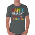 thumbnail image 1 of Back to School Teacher Shirts for Mens Happy First Day of School T Shirt Men School Theme Clothing Mens T-Shirt Funny School Teacher T Shirts, 1 of 4