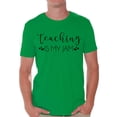 thumbnail image 1 of Back to School Teacher Shirts for Mens Teaching is My Jam Black T Shirt Men School Theme Clothing Mens T-Shirt Funny School Teacher T Shirts, 1 of 4