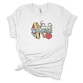 thumbnail image 1 of Back to School Teacher Shirts for Women Retro School Theme Shirt, 1 of 7