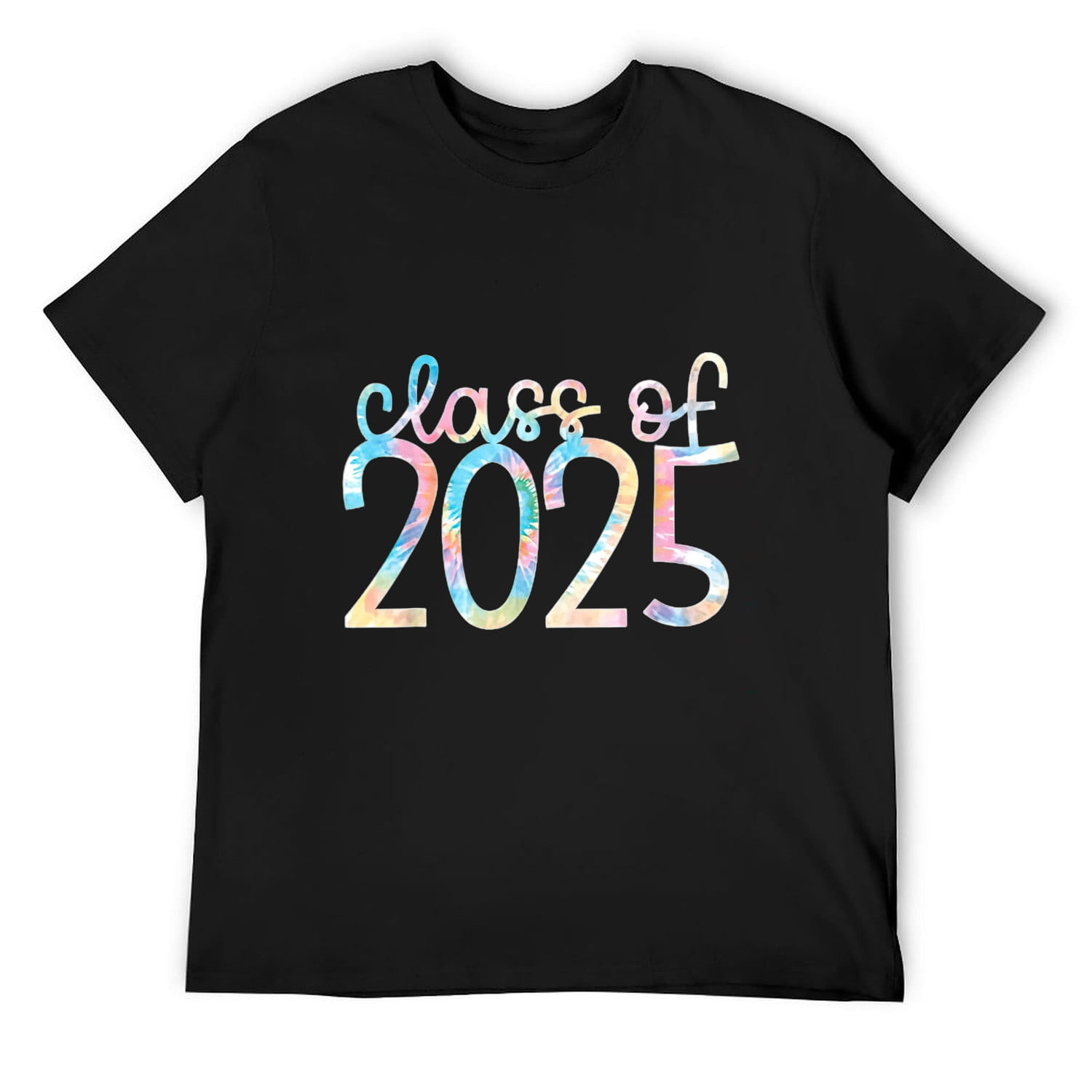 Back to School Tie Dye Class of 2025 TShirt Black Medium
