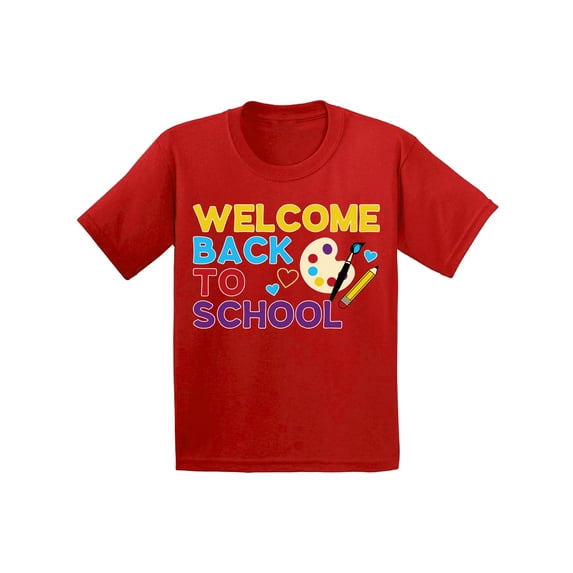 Back to School Youth Shirts for Kids Welcome Back to School T Shirt School Theme Clothing Girls Shirts Boys T Shirts Funny School Gifts for Children