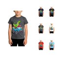 thumbnail image 1 of Back to School Shirt Casual Cartoon Prints Boys T Shirts Crewneck Short Sleeve Kids Clothes 1-13 Years, 1 of 4