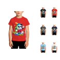 thumbnail image 1 of Back to School Shirt for Boys Short Sleeve Cartoon Prints T Shirts Crewneck Kids Clothes 1-13 Years, 1 of 4