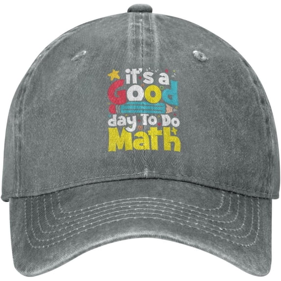 Back to Schools Teachers Funny Hats for Men Its A Good Day to Do Math Fashionable Hat for Women's Cute Baseball Hat