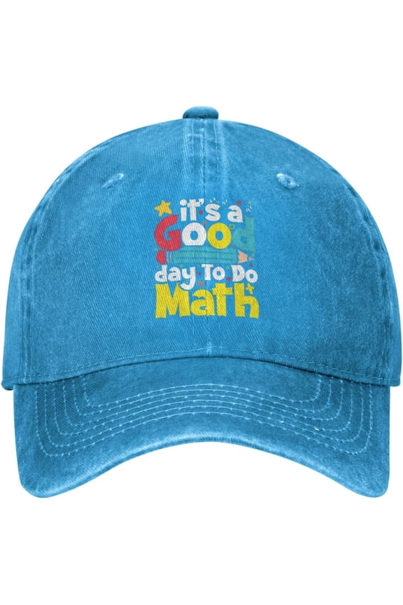 Back to Schools Teachers Funny Hats for Men Its A Good Day to Do Math Fashionable Hat for Women's Cute Baseball Hat