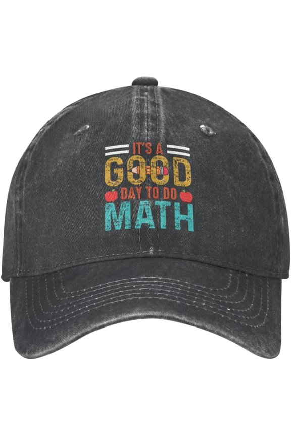 Back to Schools Teachers Womens Baseball Hats Its A Good Day to Do Math Workout Cap for Mens Outdoor Caps