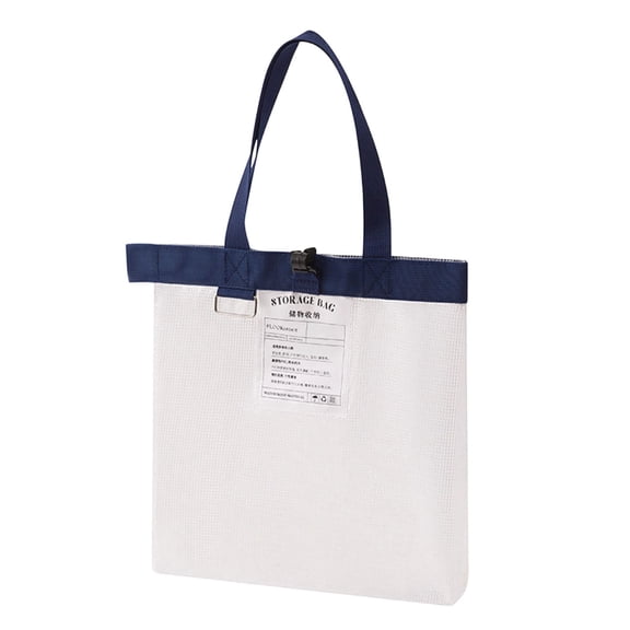 Back-to- Storage Bag, Cetaka Large Transparent Waterproof Tote, 20L Capacity Clear Mesh Organizer For Dorm Locker Gym Travel, Navy