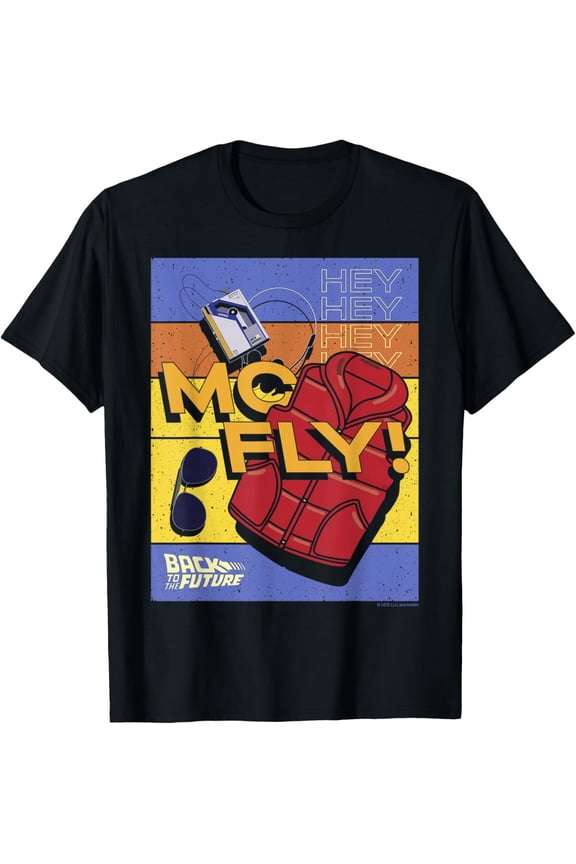 Back to The Future 35th Anniversary McFly Item Poster T-Shirt
