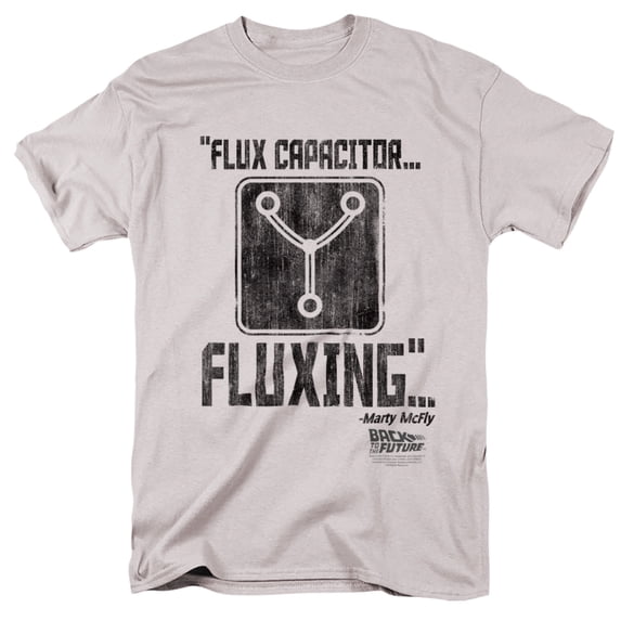 Back to The Future Fluxing
Unisex Adult T Shirt (2X-Large) Silver