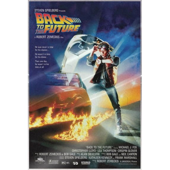 Back to The Future - Movie Poster (Regular Style) (Size: 24" x 36") (Laminated Poster)
