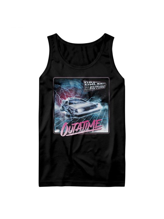 Back to The Future Outatime Lightning Men's Tank