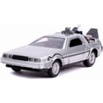 thumbnail image 1 of DeLorean DMC (Time Machine) Silver "Back to the Future Part II" (1989) Movie "Hollywood Rides" Series 1/32 Diecast Model Car by Jada, 1 of 10