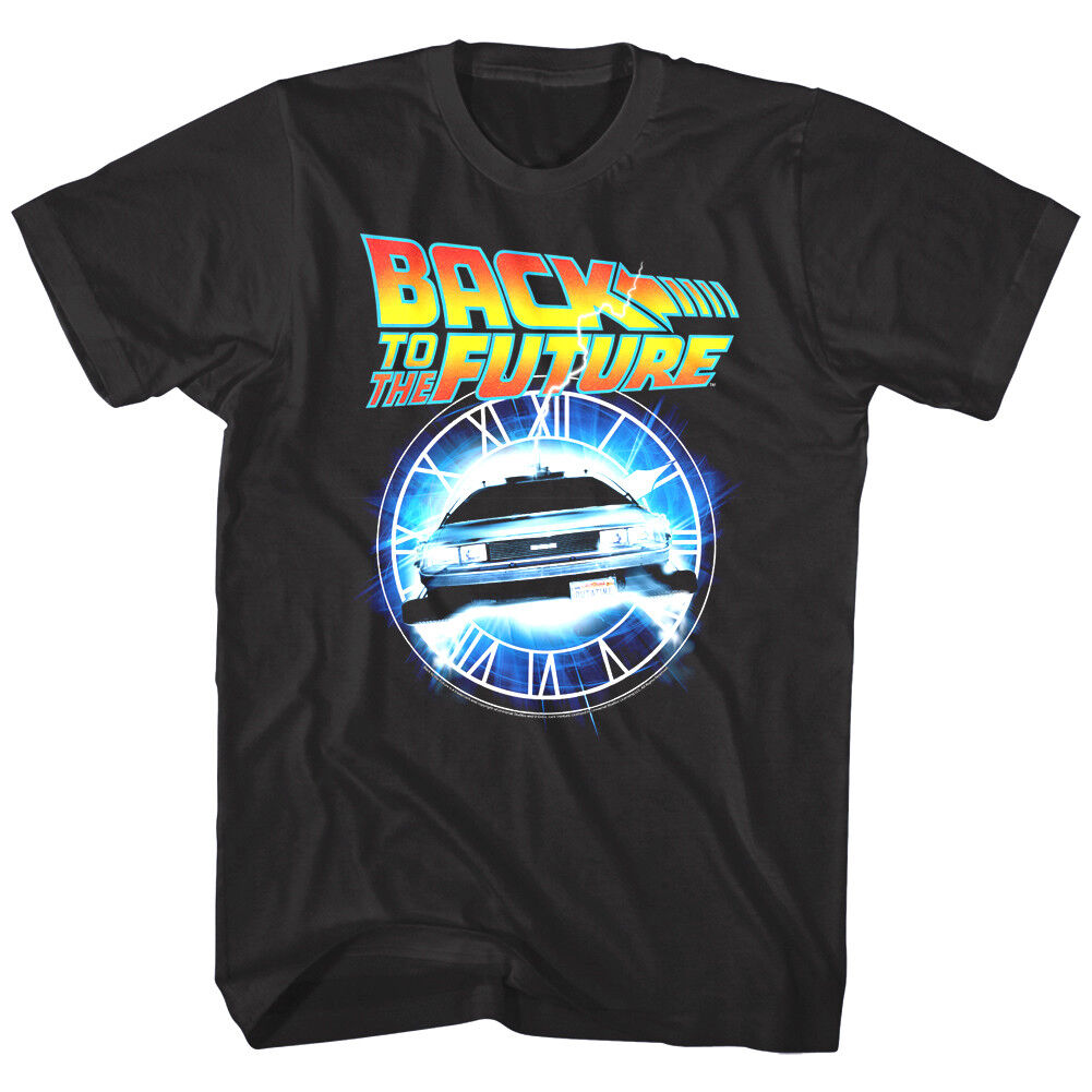 Back to The Future Time Travel Machine Clock Tower Men's T Shirt DMC