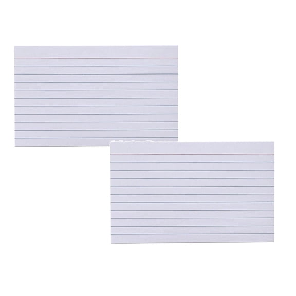 Back to schol!Blecry American index Card Notepaper, 3 inch Lined index Cards, 200 Pages without Holes, 2 Pack