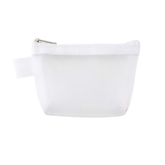 Back-to-school Faves! Mlkoz Nylon Three-dimensional Triangular Mesh Coin Purse Large-capacity Key Bag Card Case Coin Bag Transparent Storage Bag on Clearance