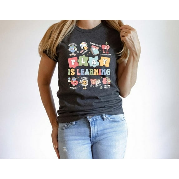 Back to school Teacher Shirt, Play Is Learning Tee, Teacher Life Shirt, Teacher Team Shirt, Kindergarten Teacher, Teacher Appreciation Gifts