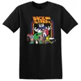 thumbnail image 1 of Back to the 80's Icon Superheroes Cartoon Character&nbsp;T-shirt ,Black Color,Size 2XL, 1 of 5