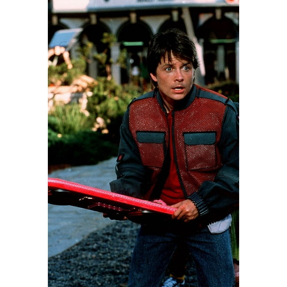 Back to the Future 1 Movie Classic Car Wall Poster - 12x18 Inch Laminated Poster - Stunning Detail and Bold Colors