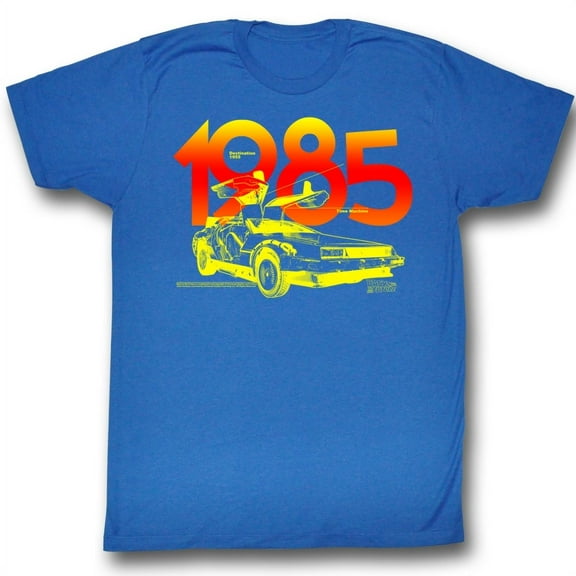 Back to the Future 1985 Royal Adult T-Shirt