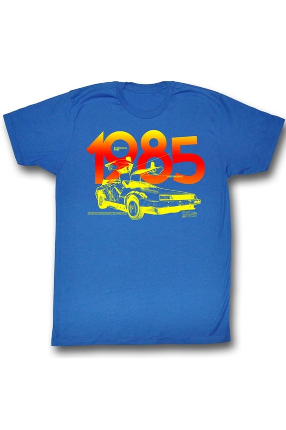 Back to the Future 1985 Royal Adult T-Shirt