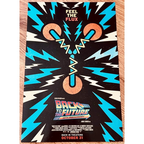 Back to the Future 40th Anniversary 2025 Feel the Flux mini 11x17 movie poster