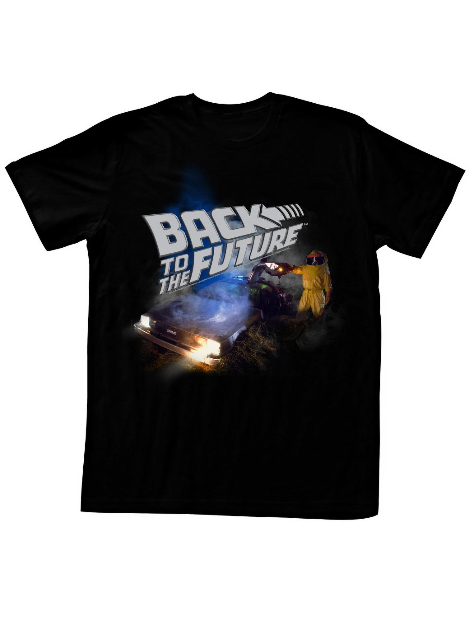 Back to the Future 80s Movie Smokey Time Machine Adult Short Sleeve T-Shirt  