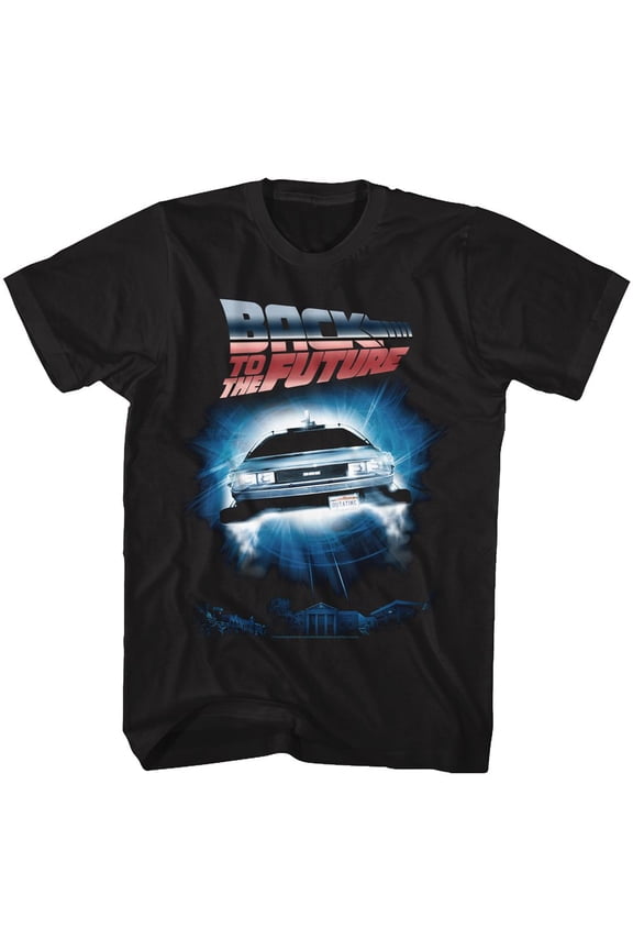 Back to the Future Backtothefuture Black Adult T-Shirt