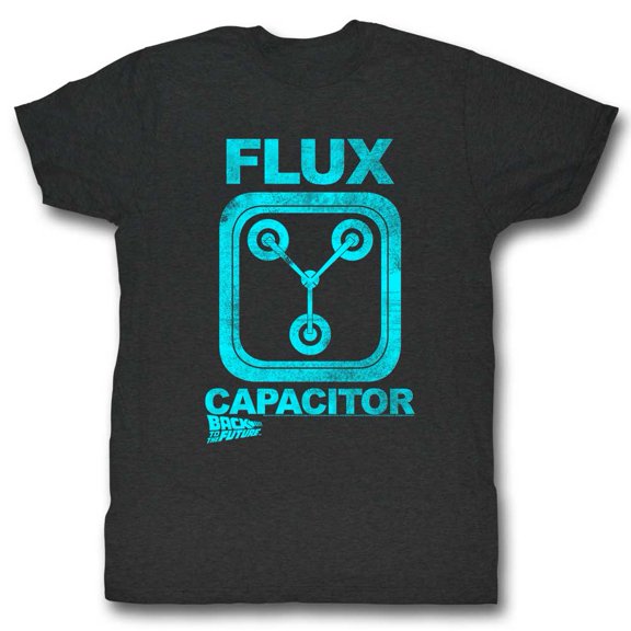Back to the Future Blue Flux Adult T-Shirt