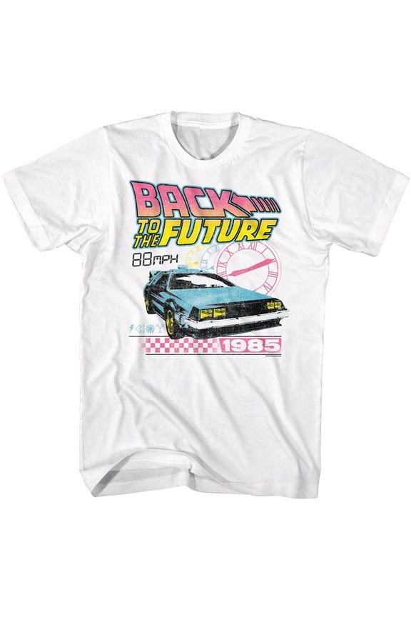 Back to the Future Clocks White T-Shirt