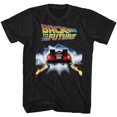 Back to the Future DeLorean Tail Lights Black Tall Tshirt