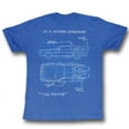 thumbnail image 1 of Back to the Future Delorean Schematic Royal Adult T-Shirt, 1 of 2