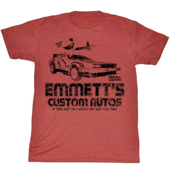 Back to the Future Emmett's Red Adult T-Shirt