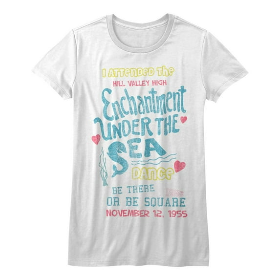 Back to the Future Enchantment White Junior Women's T-Shirt
