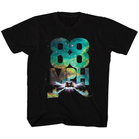 Back to the Future Galactic Speed Black Toddler T-Shirt