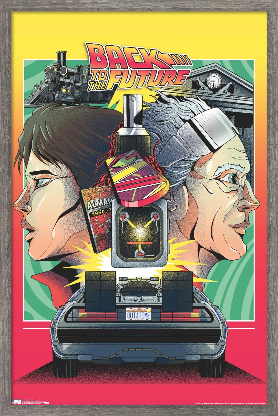 Back to the Future - Icons Wall Poster, 14.725" x 22.375" Framed