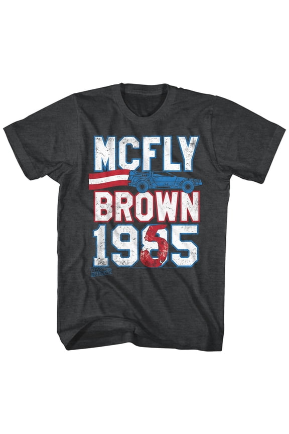 Back to the Future Marty For President Black Adult T-Shirt
