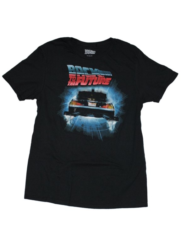 Back to the Future Mens T-shirt - DeLorean OutATime license plate