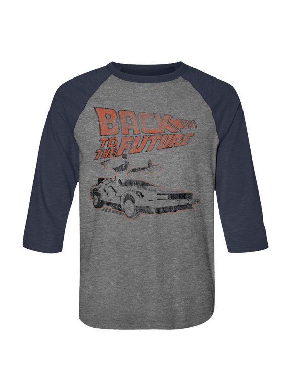 Back to the Future My Other Ride Premium Heather/Vintage Raglan Baseball T-Shirt