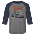thumbnail image 1 of Back to the Future Navy/Grey Adult Raglan Baseball T-Shirt, 1 of 2