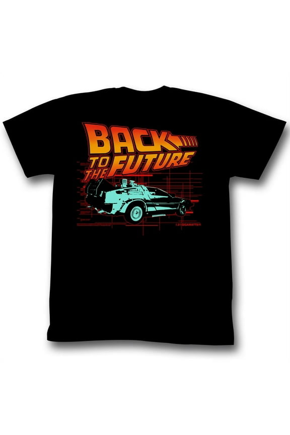 Back to the Future Neon Adult T-Shirt