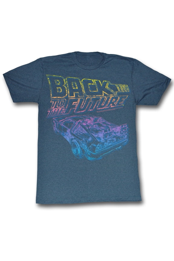 Back to the Future Now You See It Navy Adult T-Shirt