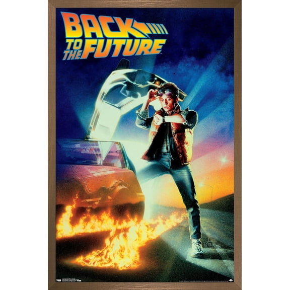 Back to the Future - One Sheet Wall Poster, 14.725" x 22.375", Framed