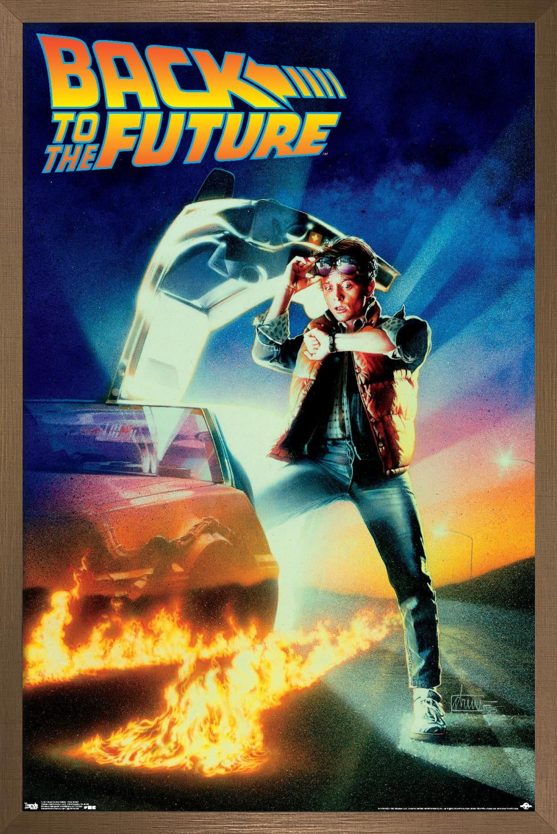 Back to the Future - One Sheet Wall Poster, 22.375" x 34", Framed